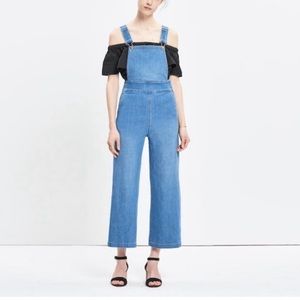 MADEWELL summit culette wide leg cropped overalls